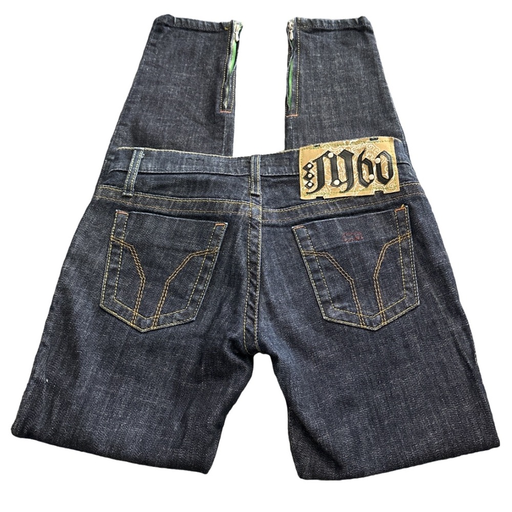 VINTAGE MISS SIXTY women's dark wash low-rise skinny J LOT jeans, 25".